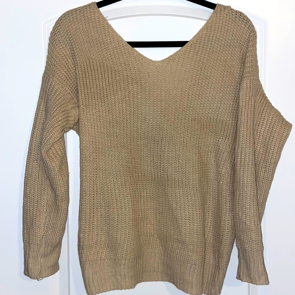 Low back sweater